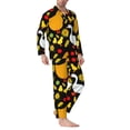 thumbnail image 3 of Bingfone Men'S Pajama Set 2 Piece Loungewear Pjs, Long Sleeve With Pajama Pants-Farm Goose, 3 of 9