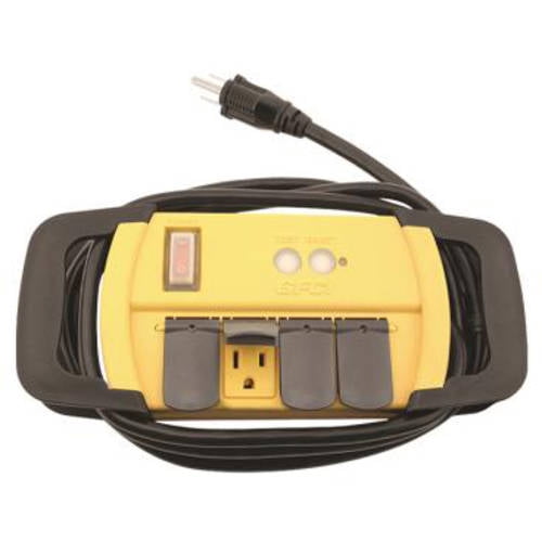 Power All GFCI Power Strip, 4 Outlets, 125V, 6' Cord
