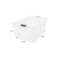 thumbnail image 6 of IRIS 68 Quart / 17 Gal. Stackable Plastic Storage Bins with Lids and Latch Buckles, Clear, Large Containers for Home and Office Ultra Organization, Durable Nestable Tote Box Tub, 6 of 6