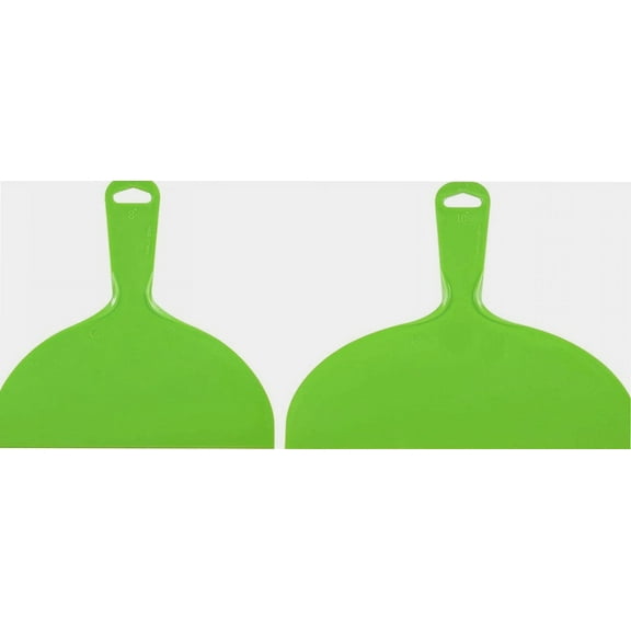 Putty Scraper Set (8", 10") Flexible Plastic Putty Knife for Taping Drywall Spreading Painting