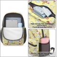 thumbnail image 4 of Unicorn and Wing Yellow Pattern 17" School Backpacks for Teens,Waterproof Oxford Fabric,S-Shape Padded Straps for School,Travel,Hiking,Camping, 4 of 6