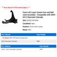 thumbnail image 2 of Front Left Lower Control Arm and Ball Joint Assembly - Compatible with 2004 - 2012 Chevy Colorado 2005 2006 2007 2008 2009 2010 2011, 2 of 2