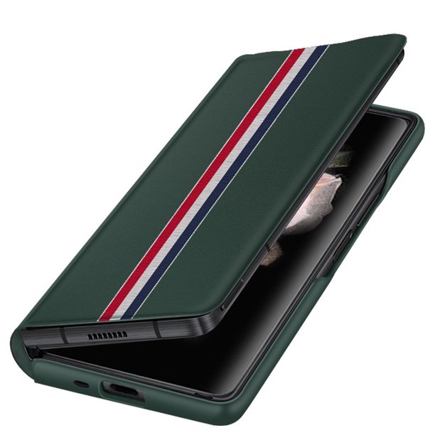 Para Funda de cuero Funda de cuero para teléfono Pantalla plegable ultrafina Funda de cuero con tapa de cuero liso Funda protectora
