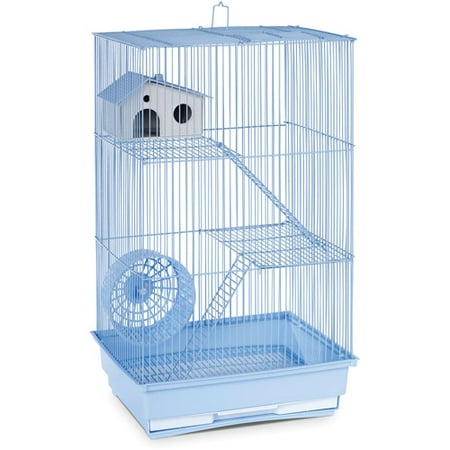 Prevue Pet Products 3-Story Hamster & Gerbil Cage, Light (Best Cage For Large Syrian Hamster)