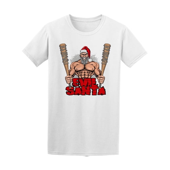 Evil Santa With Bats Tee Men's -Image by Shutterstock