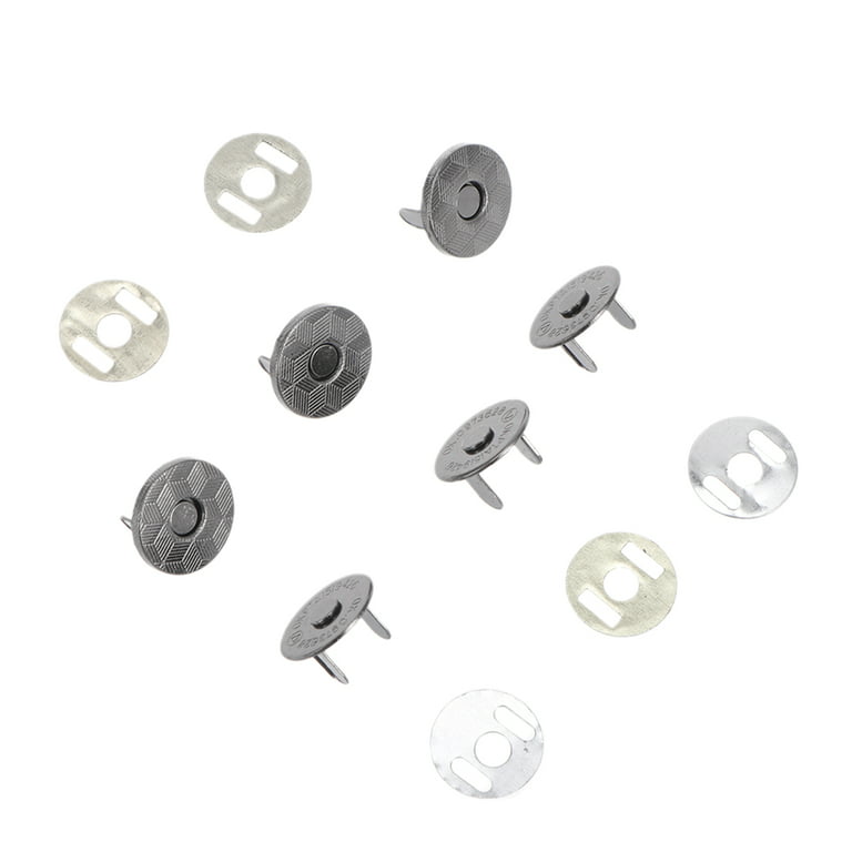 Nuolux Magnetic Snaps Buttons Purse Sewing Fasteners Snap Clasp Closure Magnet Invisible Button Closures Sew, Size: 10pcs