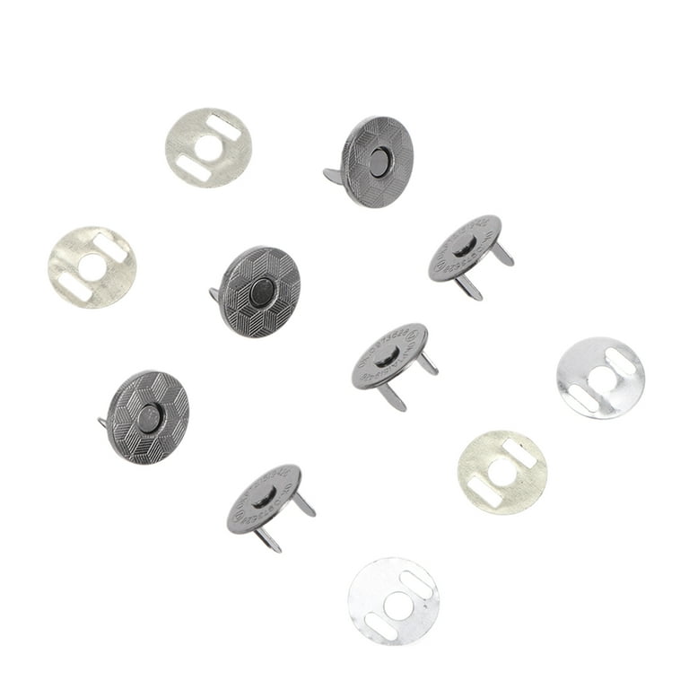 Pack Of 16 Magnetic Snap Buttons, Metal Magnetic Snap Buttons, Magnetic  Button Clips For Clothing, Bags, Luggage -z