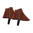 thumbnail image 2 of Fundas para botas de piratas medievales, para vestir calzado gótico renacentista retro Café, 2 of 8