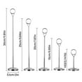thumbnail image 2 of Round Party Supplies Table Number Holder Desktop Decoration Note Clamp Card Holder Paper Stand Photo Clip SILVER 15CM, 2 of 8