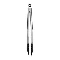 Farberware Professional Black Silicone Tip Stainless Steel Tongs