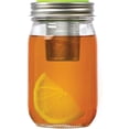 thumbnail image 1 of Jarware Tea Infuser Lid for Regular Mouth Mason Jars, Green, 1 of 8