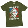 thumbnail image 5 of Men's Fourth of July Funny George Washington Tee shirt Handsome George-ous 4th of July Patriotic tee (5X-Large Black), 5 of 7