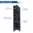 thumbnail image 3 of 1Pc Interruptor de ventana eléctrica del lado del conductor delantero para Toyota Camry Corolla Interruptor de control de ventana No.8482032150/8482006011, Negro, 3 of 7