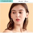 thumbnail image 2 of UBIUO Gold Geometric Drop Earrings, Rectangle Dangle Earrings for Women Girls Costume Jewelry Gold -, 2 of 4
