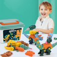 thumbnail image 4 of Dinosaur Stem Toy Set: Funny Cute Take Apart Dinosaur Toy Dinosaur Building Toy, 4 of 10