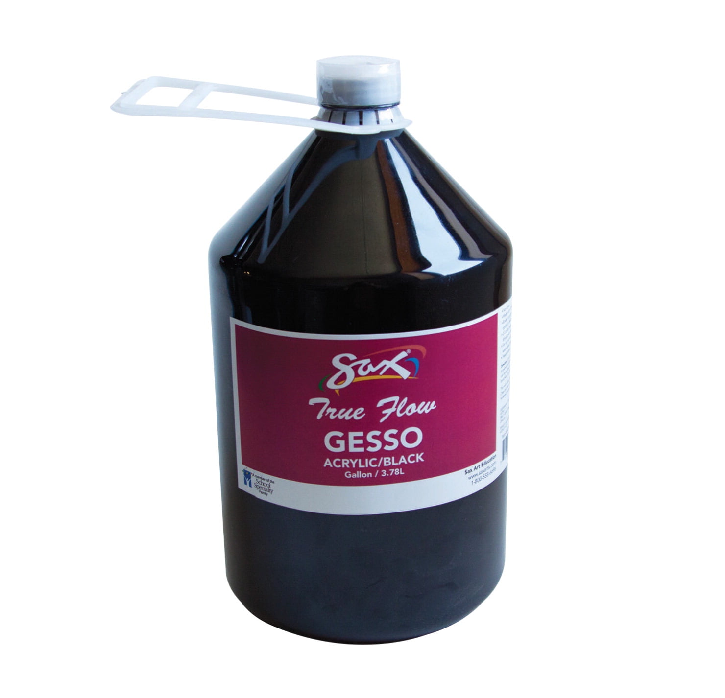 Sax True Flow NonToxic Acrylic Gesso, 1Gallon