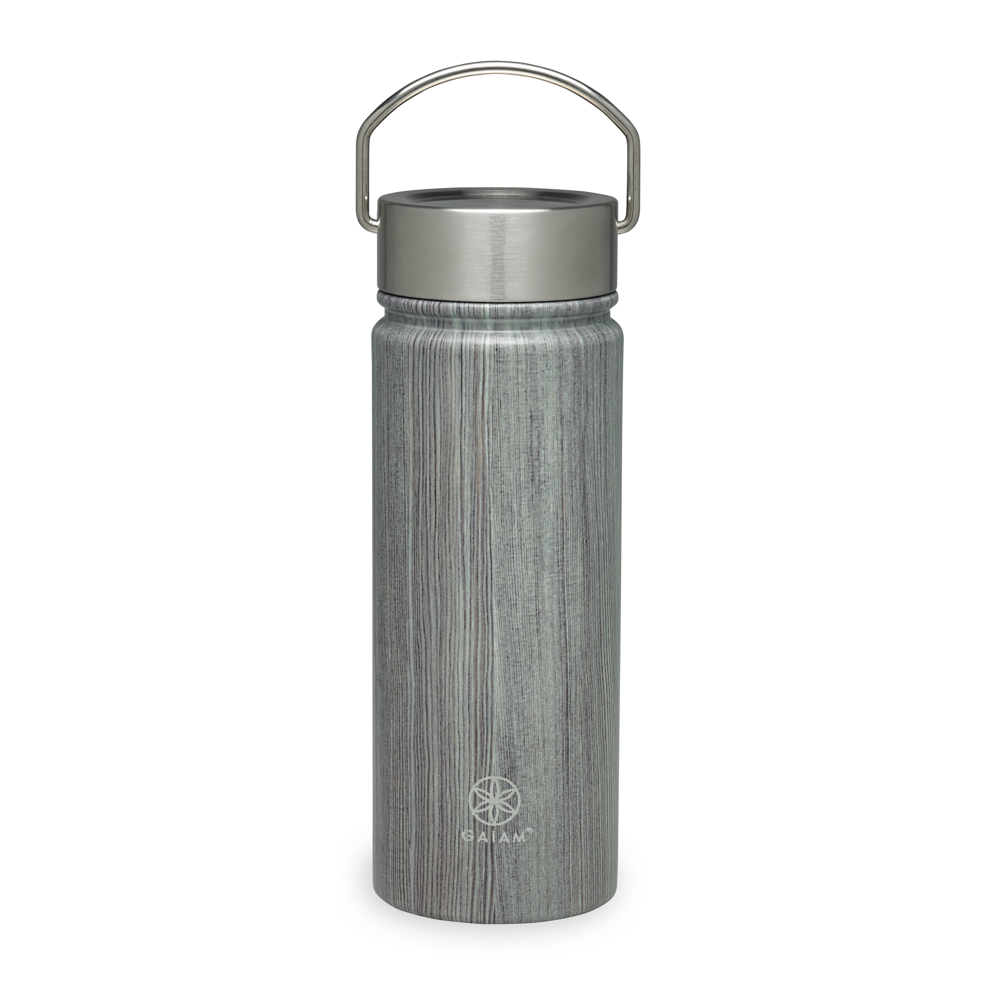 Gaiam Stainless Steel Wide Mouth Water Bottle 18oz Woodland - Walmart Gaiam Water Bottle Stainless Steel