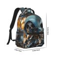 thumbnail image 2 of Uemuo Cute Skeletons Figurines Printed Student Durable Water-resistant Backpack,Travel Backpack,Outdoor Activities Backpack, Laptop Backpack, Multi-compartment Backpack, 2 of 5