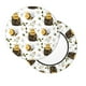 thumbnail image 2 of Balery Honey Bee Insect Fundas de asiento para taburete de bar redondo de tela de terciopelo ajustables que protegen de arañazos y manchas para sillas de 14 a 17 pulgadas.-12 inch, 2 of 7