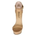 thumbnail image 4 of Breckelles CB04 Women Leatherette Single Band Ankle Strap Platform Wedge Sandal, 4 of 6