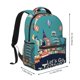 thumbnail image 2 of Fotbe Let's go Travel Mochila Casual con Estampado para Escuela, Viajes y Actividades al Aire Libre - Duradera, Ligera y Cómoda, 2 of 5