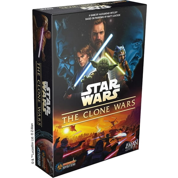 Star Wars le Jeu de Société Clone Wars / Système Pandémique / Jeu de Stratégie Tactique pour Adultes et Adolescents / 14+ Ans / 1-5 Joueurs / Durée Moyenne 60 Minutes / Fabriqué par Z-Man Game