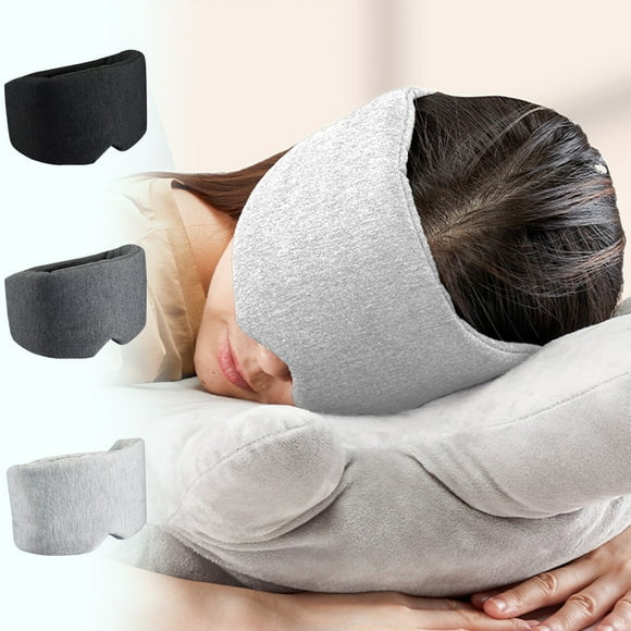 Xihbxyly Antifaz para Dormir con Sensor de Hielo, Diseño Que Bloquea La Luz, Tela Ajustable y Transpirable, Portátil para Viajes, Sueño Cómodo, Opciones En Gris/Gris Oscuro, Tamaño 25 X 12 Cm