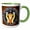 Green/White, variant on 3drose, Zodiac Sign Aries or Ram in Color as Viewed by Ai. Funny Gift for You, 15oz Two-tone Red Mug