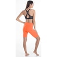thumbnail image 4 of LMB Biker Shorts for Women Extra Soft Fabric - Plus Size (L - 2XL) Neon Orange, 4 of 4