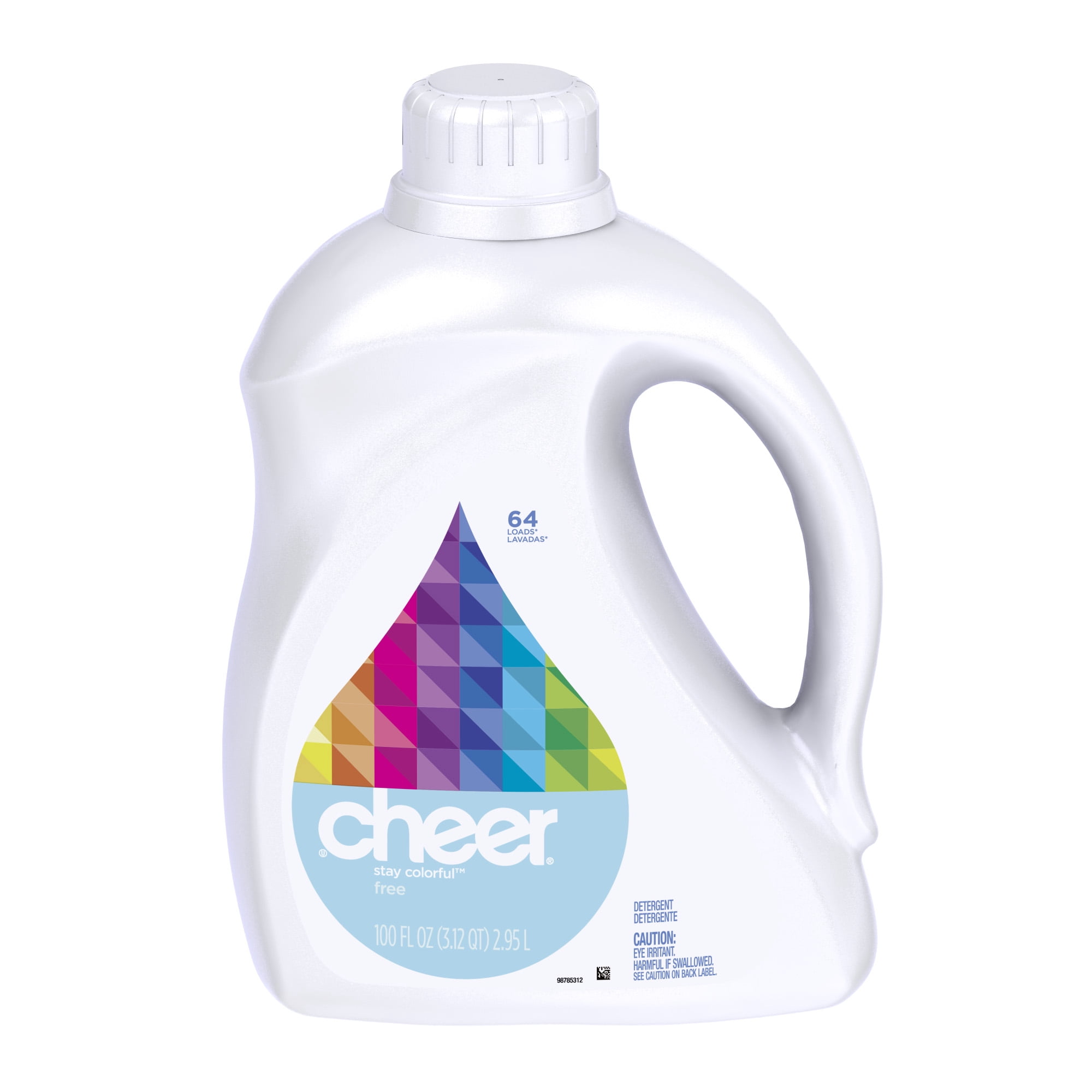 Cheer Free, 64 Loads Liquid Laundry Detergent, 100 fl oz
