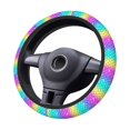 thumbnail image 2 of Salouo Rainbow Scales2 Print Elastic Car Steering Wheel Cover - 15'' Non-Slip Car Wheel Cover Protector - Universal Car Accessory for Diverse Cars, 2 of 6