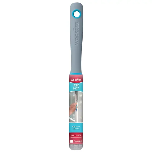 3” Wooster 8711 Flex & Fit Square Paint Brush, Flexible Rubber Handle