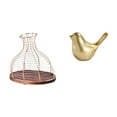 thumbnail image 1 of Portacorchos de vino,Soporte de metal para corcho de vino,tapón de exhibición para vino,Figura de pájaros,Figura de pájaro dorado,decoración del hogar,estatua de animal,Estatuas, 1 of 8