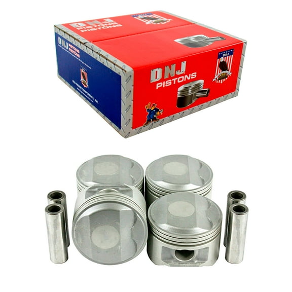 DNJ P151 Standard Complete Piston Set Fits Cars & Trucks 95-00 Dodge Breeze Caravan 2.4L DOHC