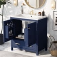 thumbnail image 2 of 30" Bathroom Vanity With Single Sink, Soft Closing Door, Drawer Combo Cabinet Undermount Sink, Solid Wood Multifunctional Storage Cabinet For Bathroom, 2 of 9