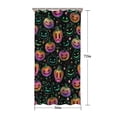 thumbnail image 5 of Colorful Halloween Pumpkins Shower Curtain 36"x72" ,Bathroom Decorative Shower Curtains Set with 12 Hooks,Modern Waterproof Washable Shower Curtain, 5 of 6