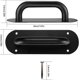 thumbnail image 2 of 2 Piezas Manijas para Puertas Correderas, Manijas para Puertas de Granero con Placa Posterior de Acero Inoxidable, Manijas para Puertas de Gabinetes de Cocina para Puertas Interiores de Granero -, 2 of 5