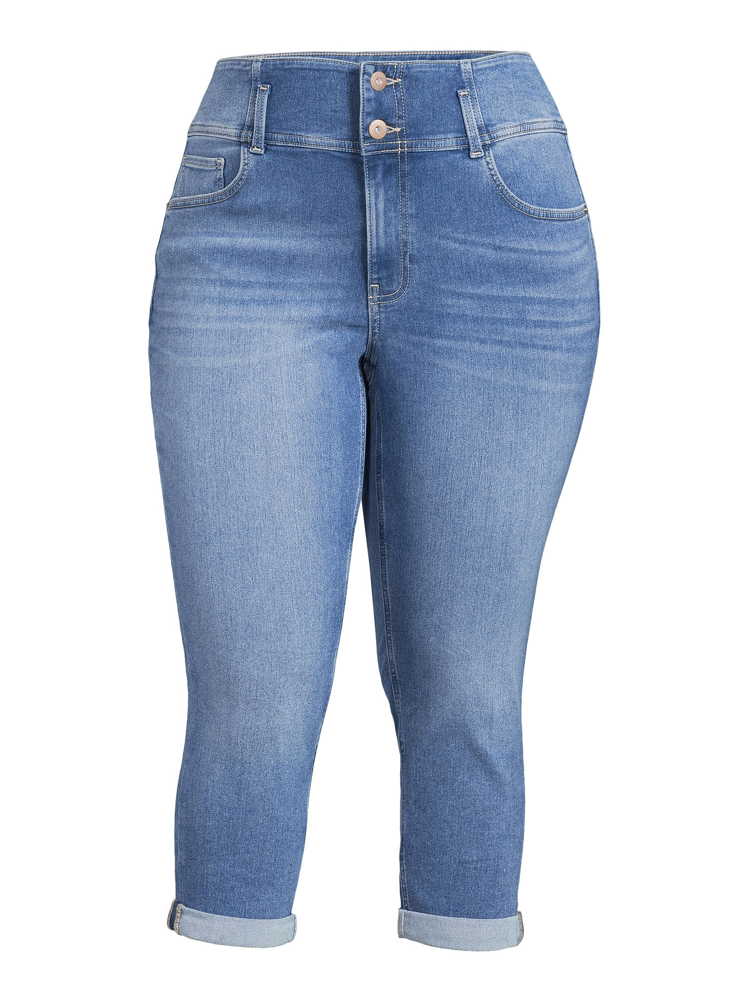 No Boundaries Juniors' Plus Corset Skinny Jeans, 22” inseam - Walmart.com