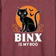 thumbnail image 3 of Hocus Pocus - Binx Is My Boo - Women's Lightweight French Terry Long Sleeve Shirt, 3 of 5