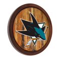 thumbnail image 5 of San Jose Sharks 21'' x 21'' Color Logo Faux Barrel Top Sign, 5 of 5