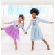 thumbnail image 3 of Vestido para niña pequeña Disney Frozen Elsa Floral Blue 2T, 3 of 8