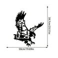 thumbnail image 2 of 🦅🇺🇸 Sdcart American Eagle Metal Wall Art – Handmade Wrought Iron Patriotic Wall Sculpture, Bold Eagle Decor for Living Room, Office, Man Cave, Gift for Veterans or Patriotic Homes, 2 of 6