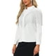 thumbnail image 4 of CAMISAS DE FRINGE PARA MUJER CHIC DE MANGA LARGA, BOTONES, ESTILO COWGIRL, BLANCA, TALLA 2XL, 4 of 6