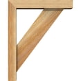 thumbnail image 3 of Ekena Millwork 4"W x 16"D x 20"H Traditional Block Rough Sawn Bracket w/ Offset Brace, Western Red Cedar, 3 of 25
