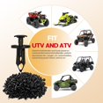 thumbnail image 3 of UNIGT 150pcs ATV UTV Body Fastener Rivets Push Pin Compatible with Can Am 293150089 Polaris 7661855 RZR Ranger Suzuki Kawasaki Rancher 90653-HC4-900 Plastic Fender Clips, 3 of 8
