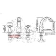thumbnail image 3 of Bathroom Sink Faucet, Brushed Nickel Bathroom Faucet Double Handle Bathroom Basin Faucet 3 Hole Deck Mount Vanity Sink Mixer Tap, 3 of 6