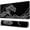 Black Minimal, variant on Large Gaming Mouse Pad with Stitched Edges, Cyberpunk Neon City Desk Mat, Extended XL Mousepad with Anti-Slip Base, Cool Desk Pad for Keyboard and Mouse, 31.5 x 11.8 in, Black