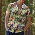 thumbnail image 2 of Retro Color Cowboy Horse Racing Hawaiian Shirts For Men Mens Hawaiian Shirts Short Sleeve Button Down Shirt Men TO1, 2 of 7