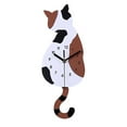 thumbnail image 1 of veasfak Cat Wall Clock, Birdhouse Minimalist Modern Design Clock Pendulum Silent, 170x420mm, 1 of 9