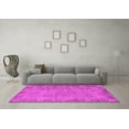 thumbnail image 3 of Ahgly Company Indoor Square Oriental Pink Industrial Area Rugs, 7' Square, 3 of 4